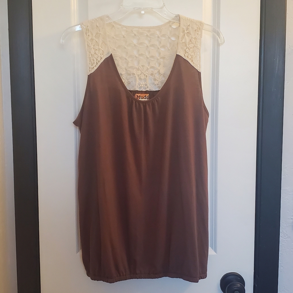 Mudd tank top with lace detail - sz XL